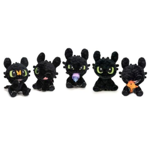 (Mis 1) DRAGON TRAINER 4 (HTTYD) Toothless Expressions Peluche 18cm – 5ass…x20